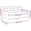 Dvivietė sofa, juodos spalvos, 140cm, dirbtinė oda