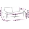 Dvivietė sofa, juodos spalvos, 140cm, dirbtinė oda