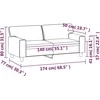 Dvivietė sofa, juodos spalvos, 140cm, dirbtinė oda