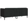 Dvivietė sofa, juodos spalvos, audinys