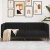 Dvivietė sofa, juodos spalvos, audinys