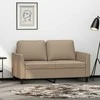 Dvivietė sofa, kapučino spalvos, 120cm, dirbtinė oda