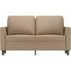 Dvivietė sofa, kapučino spalvos, 120cm, dirbtinė oda