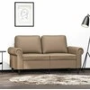 Dvivietė sofa, kapučino spalvos, 120cm, dirbtinė oda