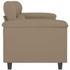Dvivietė sofa, kapučino spalvos, 120cm, dirbtinė oda