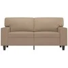 Dvivietė sofa, kapučino spalvos, 120cm, dirbtinė oda