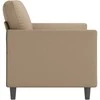Dvivietė sofa, kapučino spalvos, 120cm, dirbtinė oda