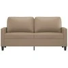 Dvivietė sofa, kapučino spalvos, 140cm, dirbtinė oda