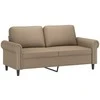 Dvivietė sofa, kapučino spalvos, 140cm, dirbtinė oda