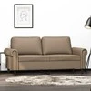 Dvivietė sofa, kapučino spalvos, 140cm, dirbtinė oda