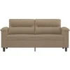 Dvivietė sofa, kapučino spalvos, 140cm, dirbtinė oda