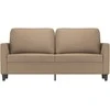 Dvivietė sofa, kapučino spalvos, 140cm, dirbtinė oda