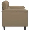 Dvivietė sofa, kapučino spalvos, 140cm, dirbtinė oda