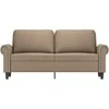 Dvivietė sofa, kapučino spalvos, 140cm, dirbtinė oda