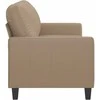 Dvivietė sofa, kapučino spalvos, 140cm, dirbtinė oda