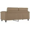 Dvivietė sofa, kapučino spalvos, 140cm, dirbtinė oda