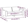 Dvivietė sofa, kapučino spalvos, 140cm, dirbtinė oda