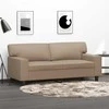 Dvivietė sofa, kapučino spalvos, 140cm, dirbtinė oda
