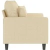 Dvivietė sofa, kreminės spalvos, 120cm, audinys