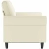 Dvivietė sofa, kreminės spalvos, 120cm, aksomas