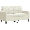 Dvivietė sofa, kreminės spalvos, 120cm, aksomas