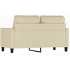 Dvivietė sofa, kreminės spalvos, 120cm, audinys
