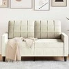 Dvivietė sofa, kreminės spalvos, 120cm, aksomas