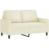 Dvivietė sofa, kreminės spalvos, 120cm, aksomas