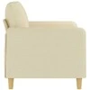 Dvivietė sofa, kreminės spalvos, 120cm, audinys