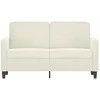 Dvivietė sofa, kreminės spalvos, 120cm, aksomas