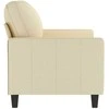 Dvivietė sofa, kreminės spalvos, 120cm, audinys