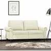 Dvivietė sofa, kreminės spalvos, 120cm, aksomas