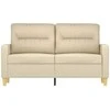 Dvivietė sofa, kreminės spalvos, 120cm, audinys