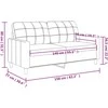 Dvivietė sofa, kreminės spalvos, 140cm, dirbtinė oda