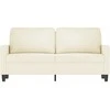 Dvivietė sofa, kreminės spalvos, 140cm, aksomas