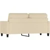 Dvivietė sofa, kreminės spalvos, 140cm, audinys