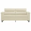 Dvivietė sofa, kreminės spalvos, 140cm, dirbtinė oda
