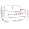 Dvivietė sofa, kreminės spalvos, 140cm, audinys