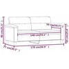 Dvivietė sofa, kreminės spalvos, 140cm, mikropluošto audinys