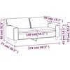 Dvivietė sofa, kreminės spalvos, 140cm, dirbtinė oda