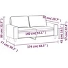 Dvivietė sofa, kreminės spalvos, 140cm, audinys