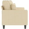 Dvivietė sofa, kreminės spalvos, 140cm, audinys