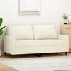 Dvivietė sofa, kreminės spalvos, 140cm, aksomas