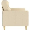 Dvivietė sofa, kreminės spalvos, 140cm, audinys