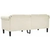 Dvivietė sofa, kreminės spalvos, aksomas
