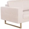 Dvivietė sofa, kreminės spalvos, audinys