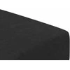 Dvivietė sofa-lova, juodos spalvos, aksomas