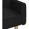 Dvivietė sofa-lova, juodos spalvos, audinys
