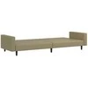 Dvivietė sofa-lova, kapučino spalvos, dirbtinė oda
