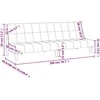 Dvivietė sofa-lova, kreminės spalvos, audinys